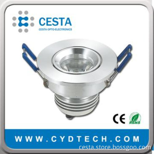 1x3W LED Ceiling Light with CREE/Osram Chip